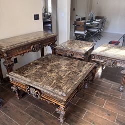 Juego De Mesas De Mármol 