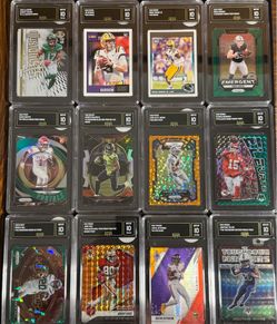 Graded Football Slab Lot - 38 GMA Graded Slabs - Various Players/Grades