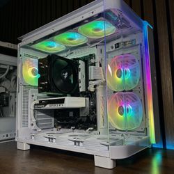 RTX 5060 | RYZEN 5 7500F | 16GB DDR5 RAM | 1TB NVME STORAGE | WHITE GAMING PC