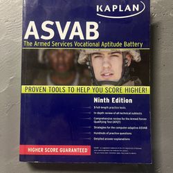 Armed Services Vocational Aptitude Battery (ASVAB) by Kaplan, unused.