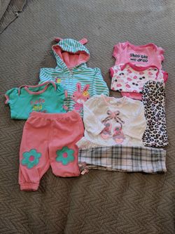 8 pieces girl 6 mo e115
