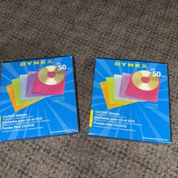 Dynex 50 Pack CD Sleeves !!!!!