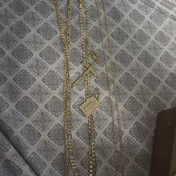 10k Gold Plated Chains An Pendants