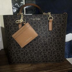 Brand new Calvin Klein chain Purse With Card Wallet 