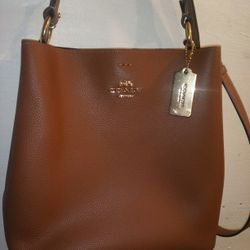 New COACH Leather Bag