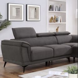 Dark Grey Plush Sectional Brand New In Box Firm Price $840