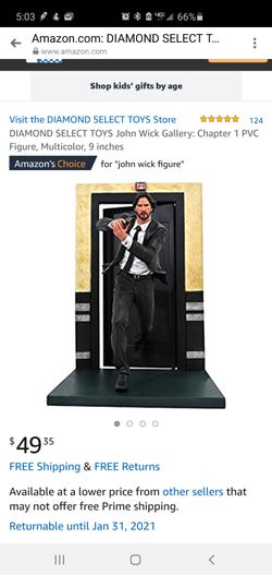 DIAMOND SELECT TOYS John Wick Gallery: Chapter 1 PVC Figure, Multicolor, 9 inches