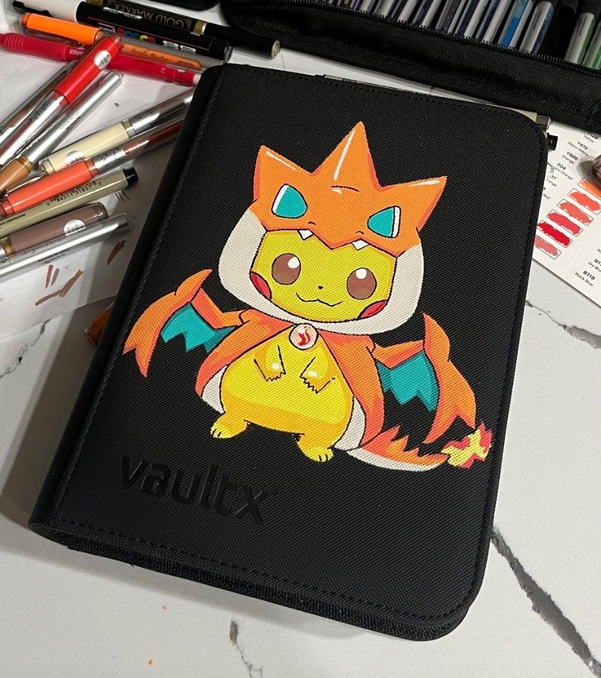 Hand Painted Pokemon Binder