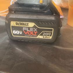 Dewalt Flex Volt 20v To 60 V Battery 6ah