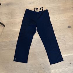 XS Navy Blue Scrub Pants x 3