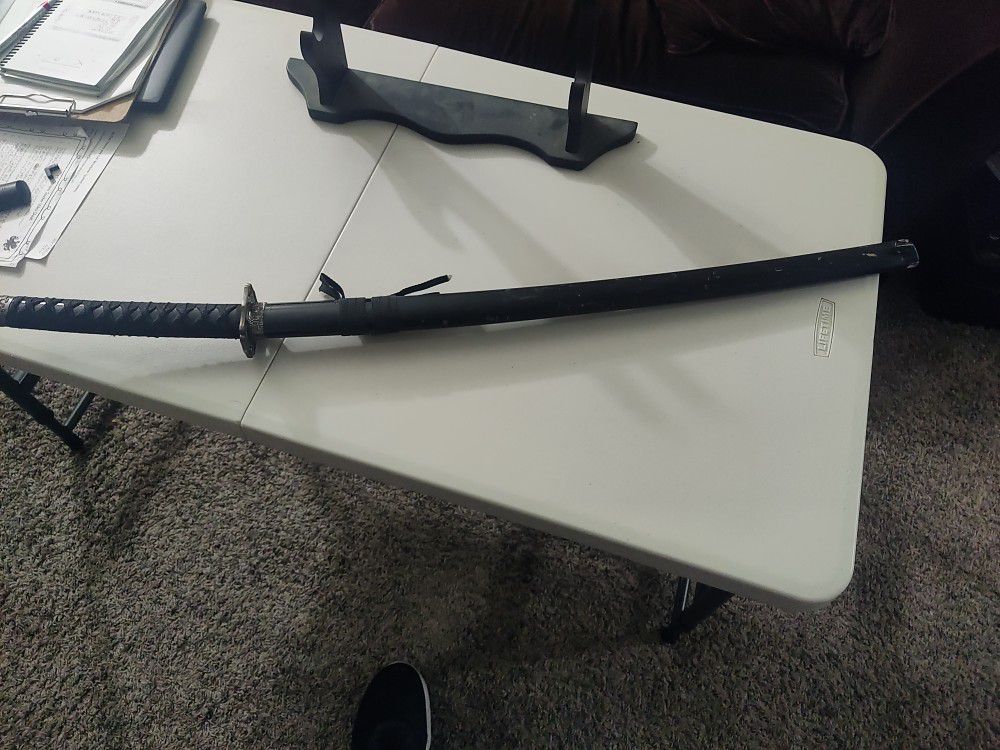 Fake katana sword And Holder