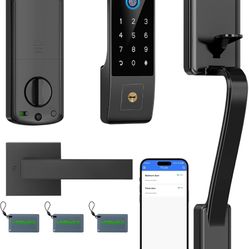 Smart Fingerprint Door Lock with Keypad – Keyless Entry Deadbolt for Front Door, Smart Door Locks for Front Door,App Control, Auto Lock,Easy Installat