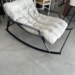 Oversized Rocking Chair with Cushion,