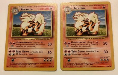 Arcanine Pokémon Base Set NM/LP