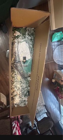 Artificial Flocked Christmas Tree in Box