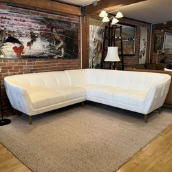 Ivory Curved Sectional