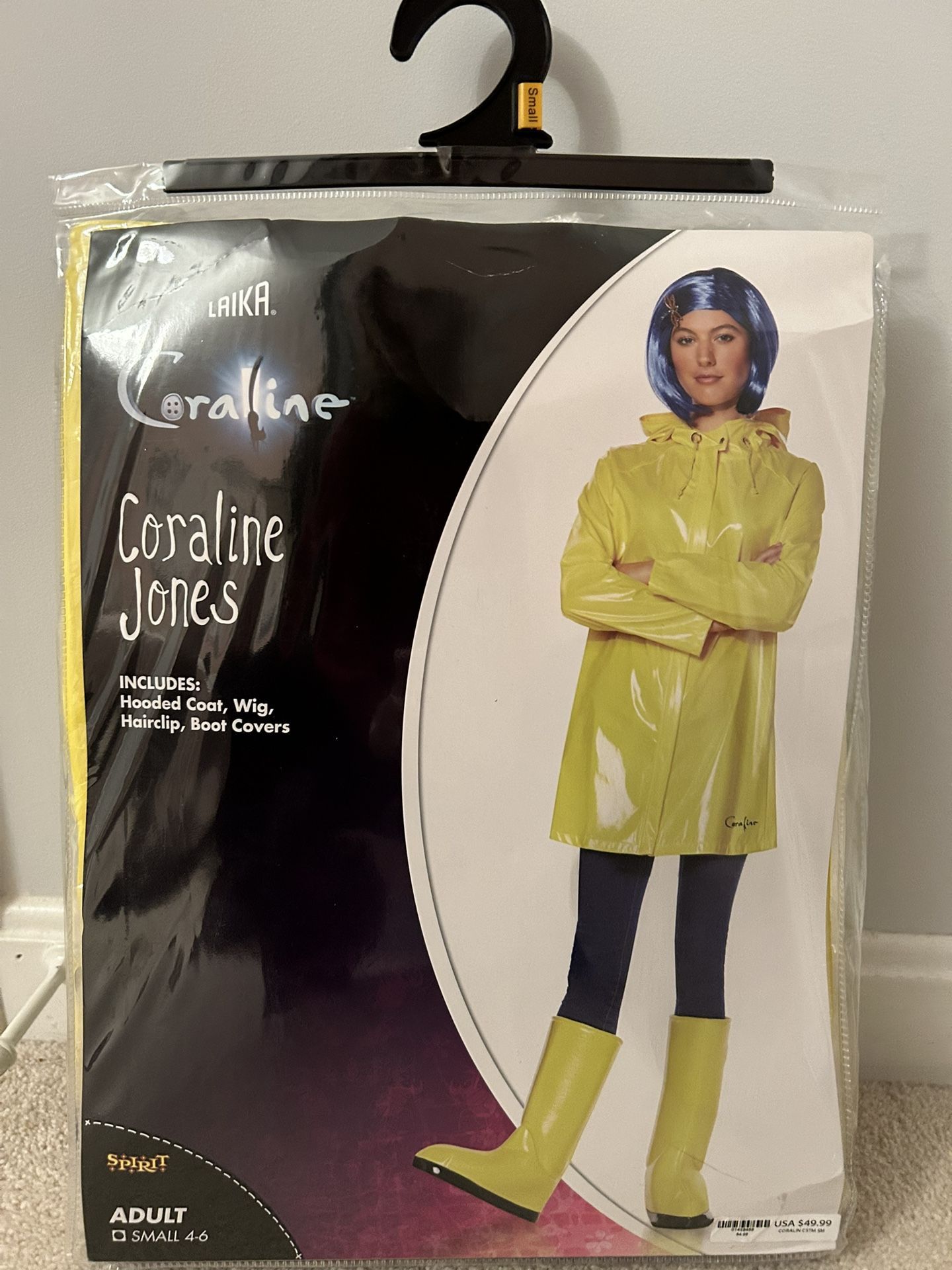 Coraline Jones Costume Adult Size Small 4-6