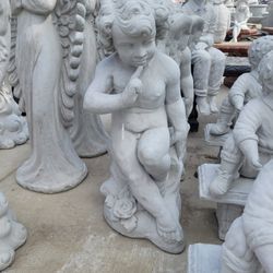 CEMENT CHERUB ANGEL STATUE $200 EACH