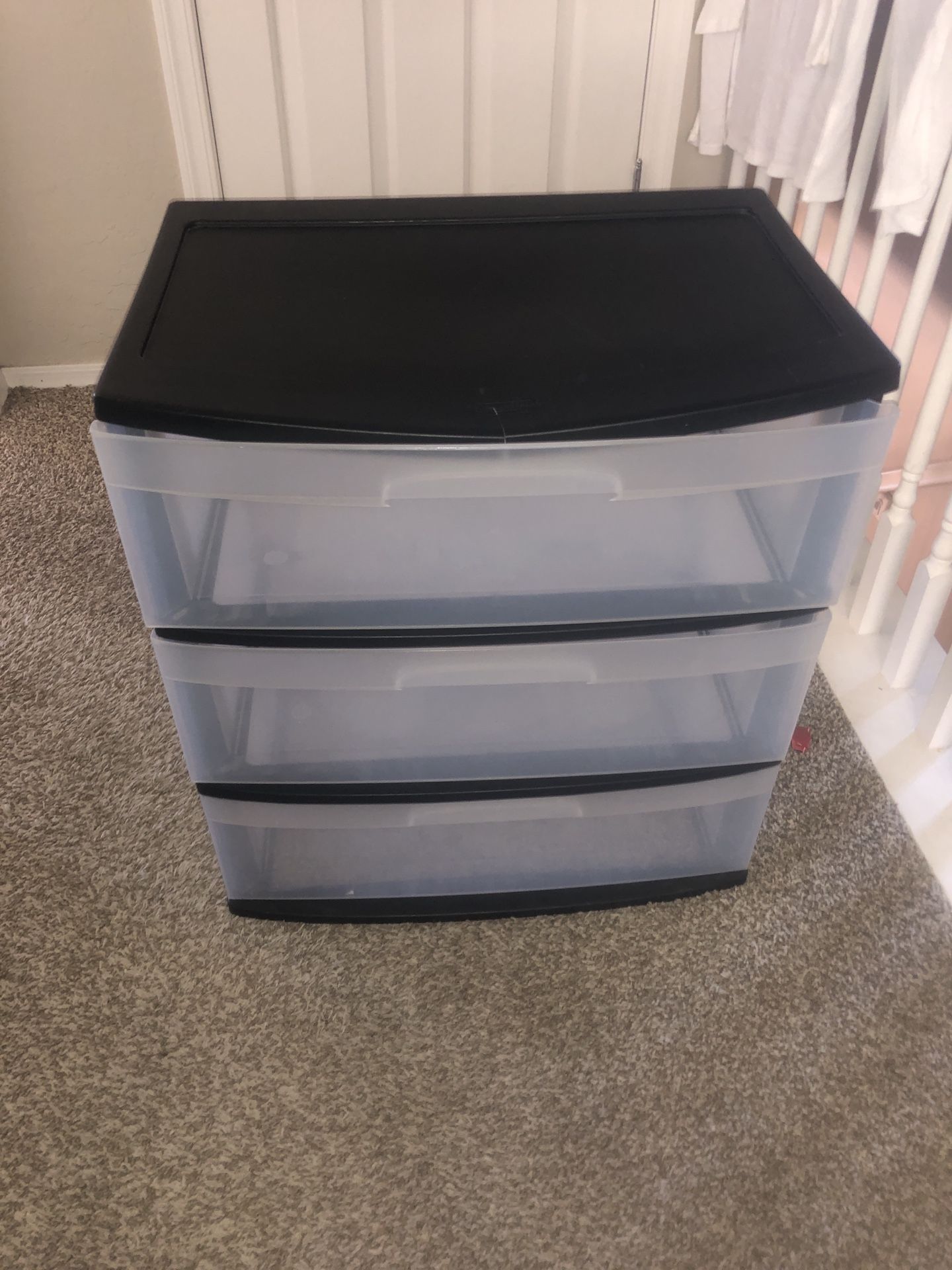 3 Drawer Plastic Home storage
