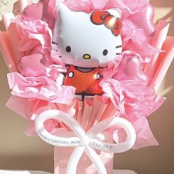 Hello kitty balloon bouquet For Birthday