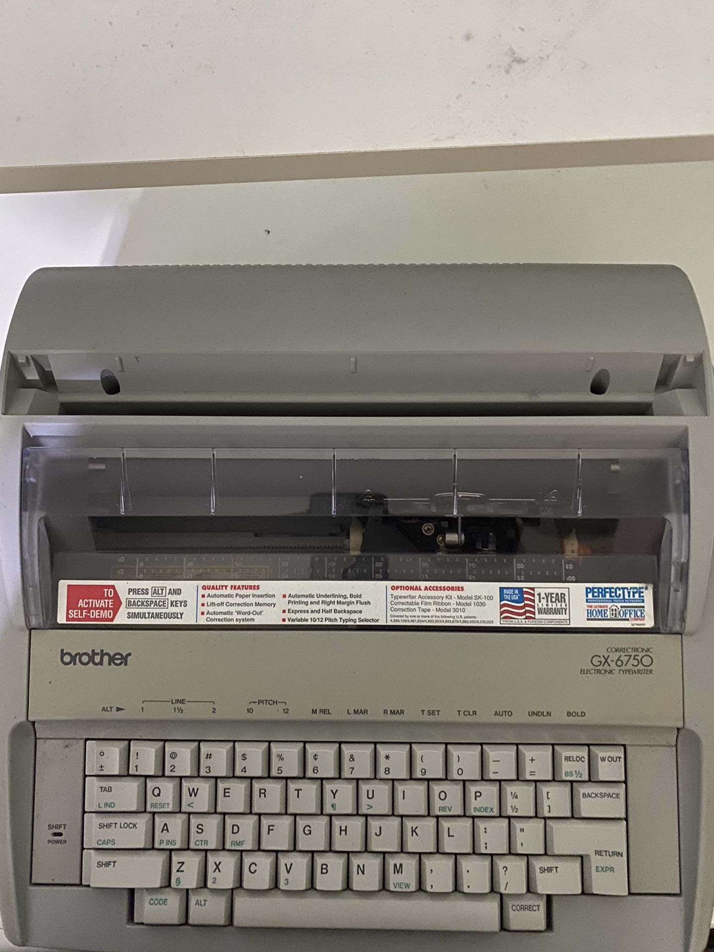 Brother Electric Typewriter GX6750