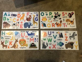 Alphabet Wall Stickers (DecoWall) - NEW 