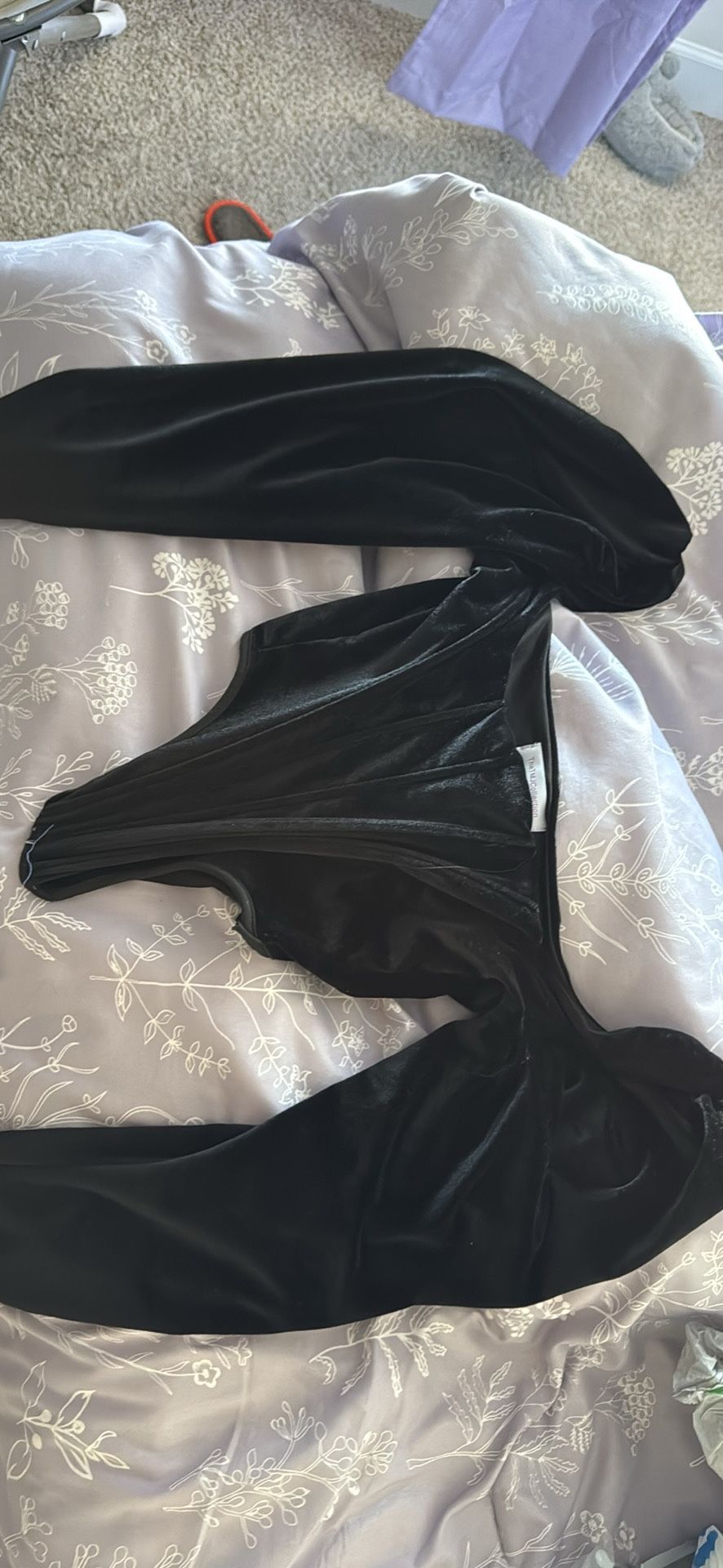 off the shoulder corset velvet shirt