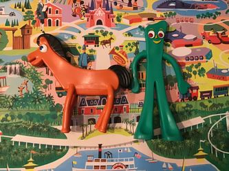 Vintage Prema Toy Co, Bendable Gumby & Pokey Figure