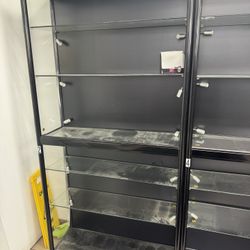 Glass Cabinets With LED Lighting 