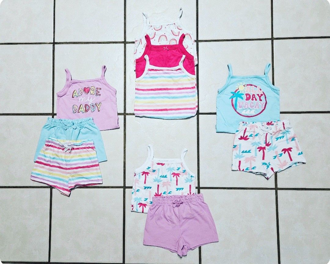 Gananimals Mix & Match Babygirl Toddler Summer Matching Outfit Sets