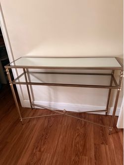 Brass console table