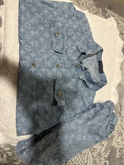 louise vuiton Set Blouse And Shorts For Kids Age 8-12