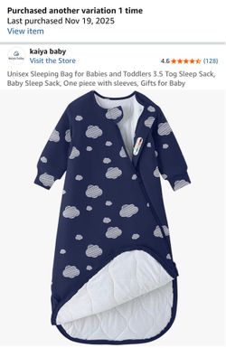 Baby Sleep Sack w/temperature gauge