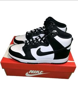Nike Dunk High Black & White  SIZE 9.5