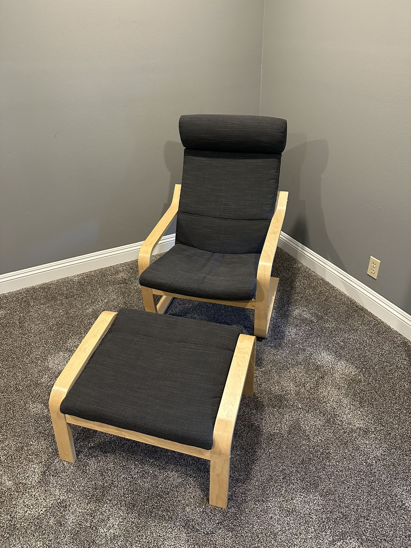 Arm Chair + Ottoman   $50