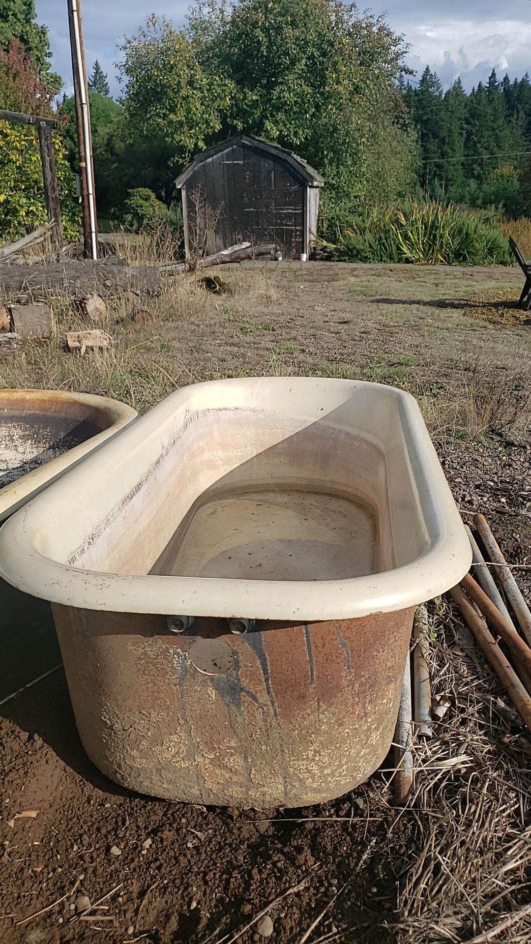 Cast Iron Bath tubs, antique.