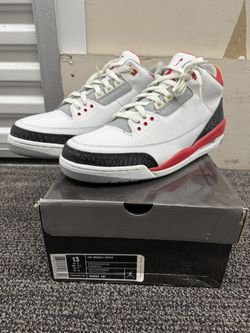Size 13 - Air Jordan 3 Retro 2007 Fire Red