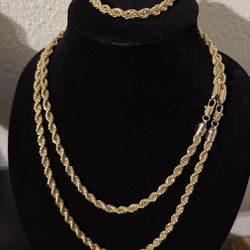 Gold plated Rope set