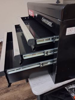Husky Black Steel Tool Chest Cabinet ( no key)
