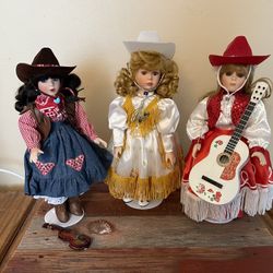 Collectible Musical Porcelain Dolls