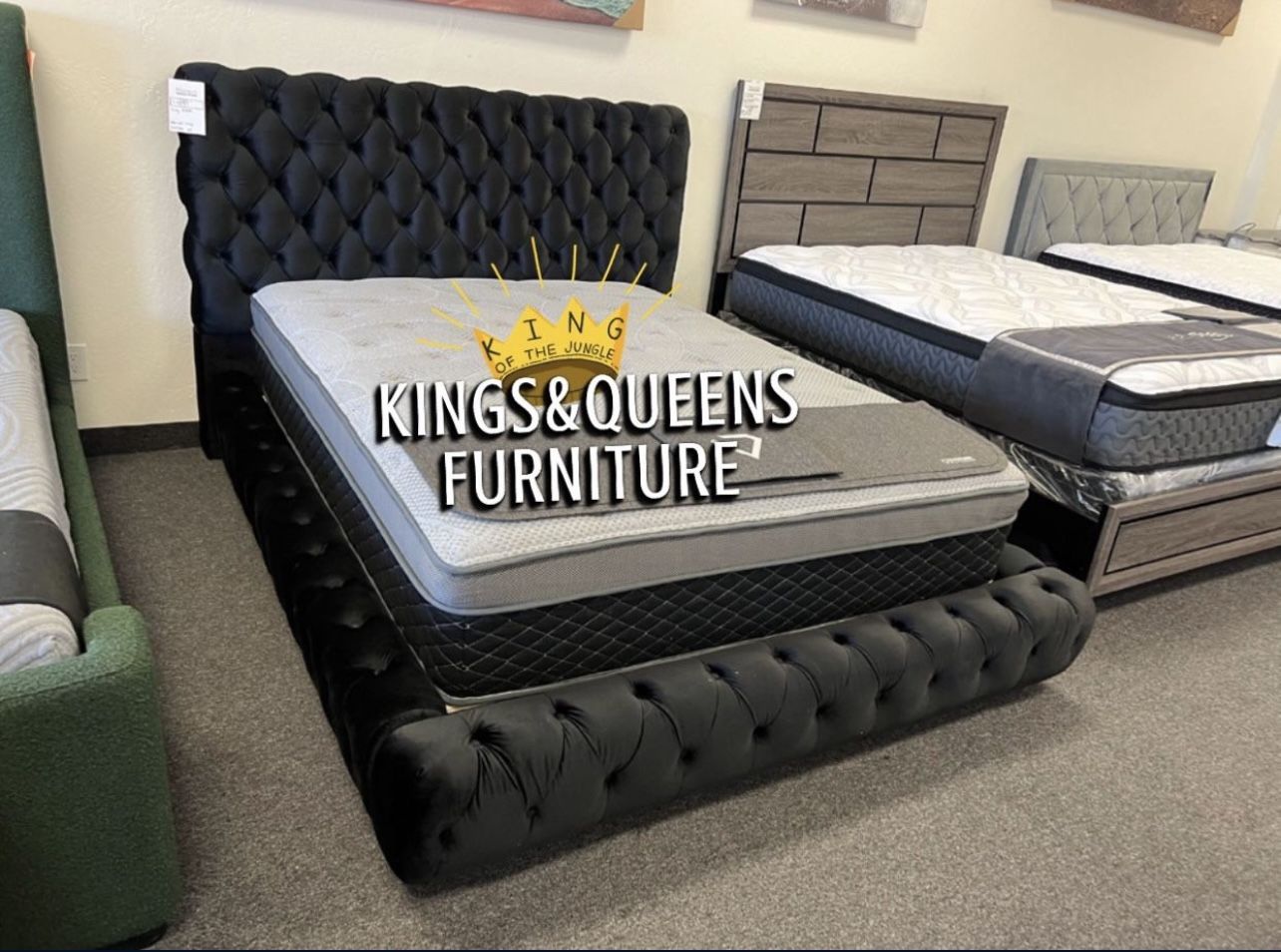 New Queen Bed Frame With Mattress 