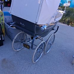 Antique baby stroller