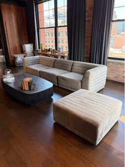 Rove Concepts “Ivano” Modular Sectional Sofa — Glacier Grey (Transferable Warranty)