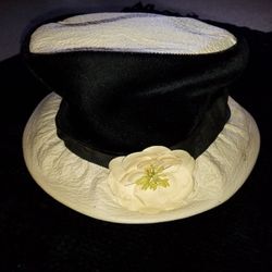 5 Hats . Vintage  Leather One 60 Years Old/ Veiled/ Derby/ Misc 