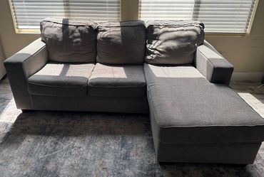 Sofa (with chaise) with matching chair