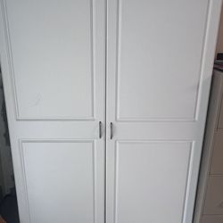 Stand Alone wood closet-white
