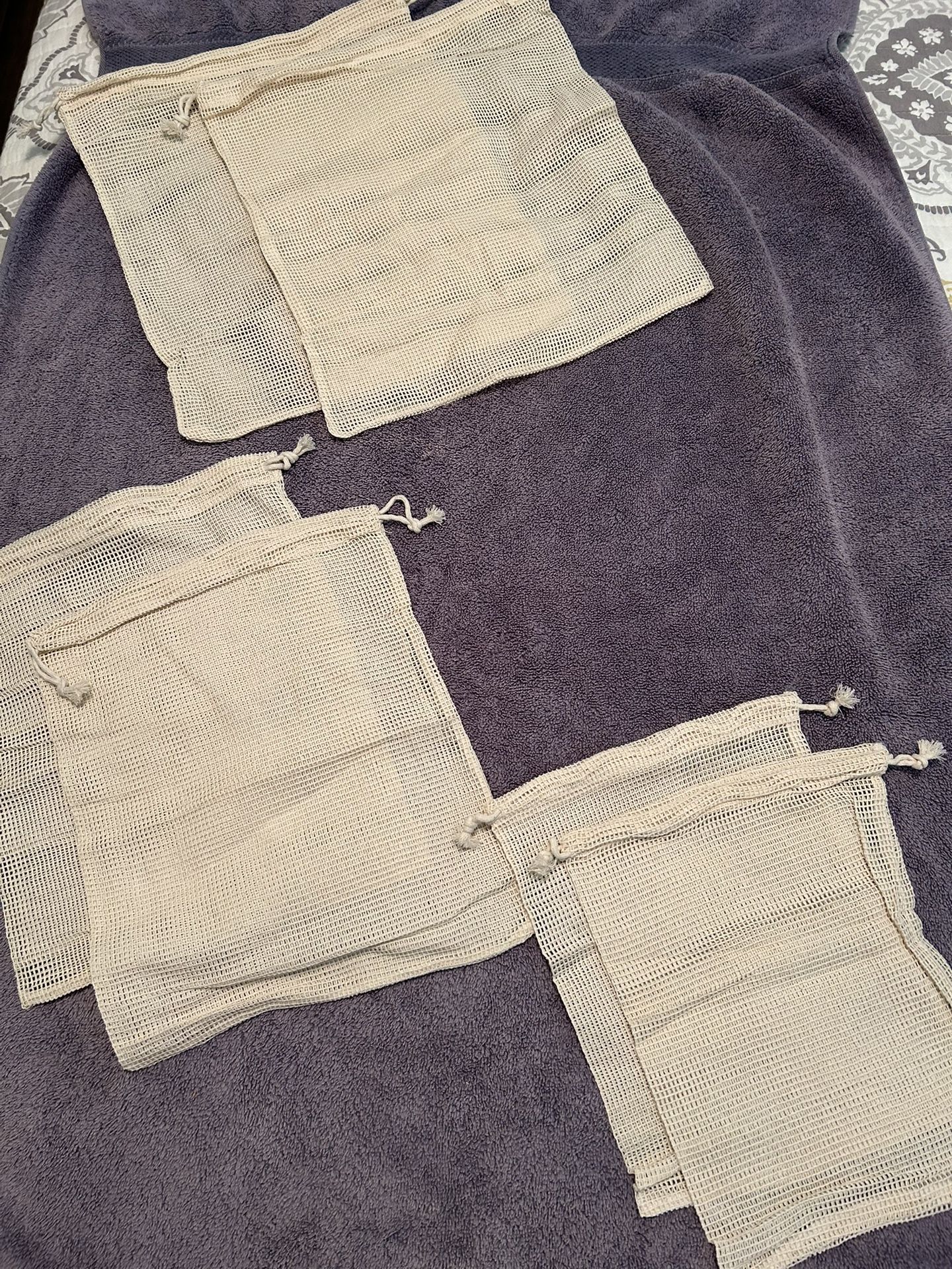 Cotton Storage Bags 6-pack