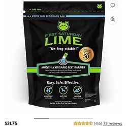 First Saturday Lime Monthly Insect Repellent, 20 lb bag