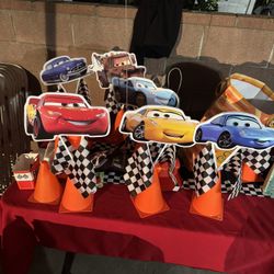Cars Themed Party Decoration center pieces