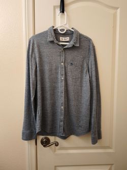 Original Penguin Men’s Size M Gray Long Sleeve Button Down Casual Shirt